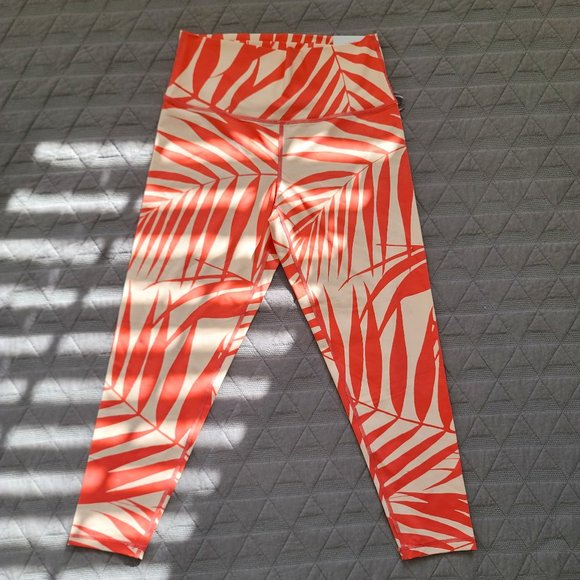 Aerie Palm leaf print workout leggings NWT - Picture 1 of 4